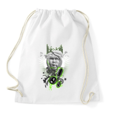 PRINTFASHION bodyart-01-01 - Sportzsák, Tornazsák - Fehér tornazsák