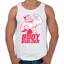 PRINTFASHION BodyBuilder - Férfi atléta - Fehér atléta, trikó