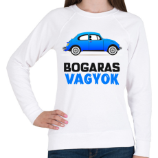 PRINTFASHION BOGARAS VAGYOK - Női pulóver - Fehér