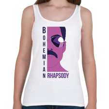 PRINTFASHION Bohemian Rhapsody - Freddie - Női atléta - Fehér női trikó