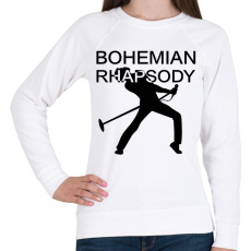 PRINTFASHION Bohemian Rhapsody - Női pulóver - Fehér