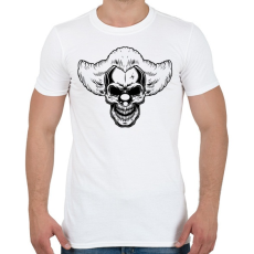 PRINTFASHION Bohóc koponya - Férfi póló - Fehér
