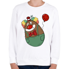 PRINTFASHION Bohóc krumpli - Gyerek pulóver - Fehér gyerek pulóver, kardigán