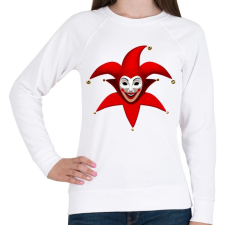 PRINTFASHION Bohócos póló - Női pulóver - Fehér női pulóver, kardigán