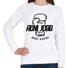 PRINTFASHION BOKSZ - Adni jobb mint kapni - Női pulóver - Fehér női pulóver, kardigán