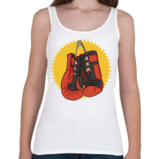 PRINTFASHION Bokszkesztyűk - Női atléta - Fehér