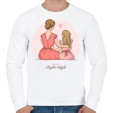 PRINTFASHION Boldog anyák napját - Férfi pulóver - Fehér férfi pulóver, kardigán