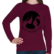 PRINTFASHION Boldog anyák napját!  - Női pulóver - Bordó női pulóver, kardigán