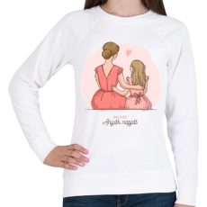 PRINTFASHION Boldog anyák napját - Női pulóver - Fehér