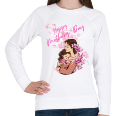 PRINTFASHION Boldog Anyák napját - Női pulóver - Fehér