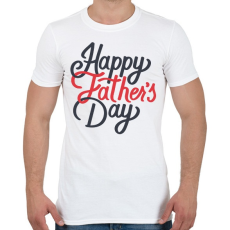 PRINTFASHION Boldog apák napját - Férfi póló - Fehér