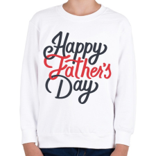 PRINTFASHION Boldog apák napját - Gyerek pulóver - Fehér gyerek pulóver, kardigán