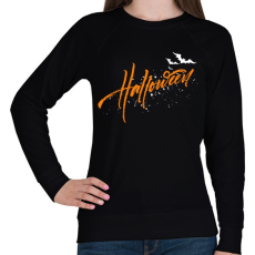 PRINTFASHION Boldog Halloweent 3 - Női pulóver - Fekete