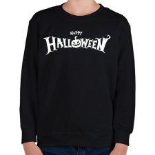 PRINTFASHION Boldog Halloweent - Gyerek pulóver - Fekete gyerek pulóver, kardigán