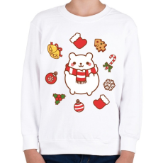 PRINTFASHION Boldog jegesmedve karácsonya - Gyerek pulóver - Fehér
