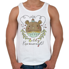 PRINTFASHION Boldog Karácsonyt! - Férfi atléta - Fehér atléta, trikó