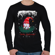PRINTFASHION Boldog Karácsonyt! - Férfi hosszú ujjú póló - Fekete