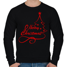 PRINTFASHION boldog karácsonyt  - Férfi pulóver - Fekete