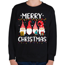 PRINTFASHION boldog karácsonyt  - Gyerek pulóver - Fekete gyerek pulóver, kardigán