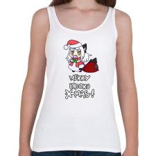 PRINTFASHION Boldog karácsonyt! - Női atléta - Fehér női trikó