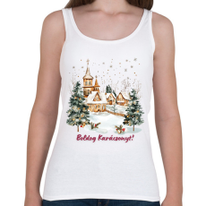 PRINTFASHION Boldog Karácsonyt! - Női atléta - Fehér