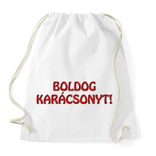 PRINTFASHION Boldog karácsonyt  - Sportzsák, Tornazsák - Fehér tornazsák