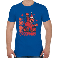 PRINTFASHION Boldog Karit - Karácsony - Merry Creepmas - Férfi póló - Királykék férfi póló