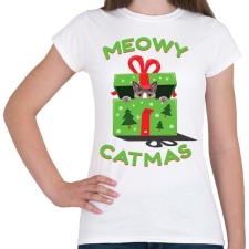 PRINTFASHION Boldog MacsKarácsonyt!  - Női póló - Fehér női póló