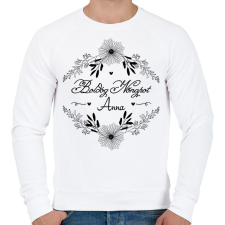 PRINTFASHION Boldog nőnapot - Névvel - Férfi pulóver - Fehér férfi pulóver, kardigán