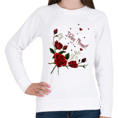 PRINTFASHION boldog nőnapot - Női pulóver - Fehér