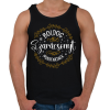 PRINTFASHION Boldog Szarácsonyt - Férfi atléta - Fekete