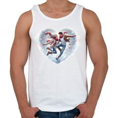 PRINTFASHION Boldog szerelem télen - Férfi atléta - Fehér