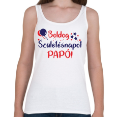 PRINTFASHION Boldog születésnapot papó - Női atléta - Fehér