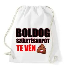 PRINTFASHION Boldog születésnapot te.. - Sportzsák, Tornazsák - Fehér tornazsák