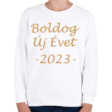 PRINTFASHION Boldog Új Évet! 02 - Gyerek pulóver - Fehér