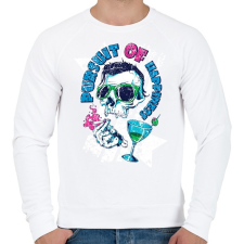 PRINTFASHION Boldogság hajszolás - Férfi pulóver - Fehér férfi pulóver, kardigán