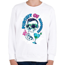 PRINTFASHION Boldogság hajszolás - Gyerek pulóver - Fehér gyerek pulóver, kardigán