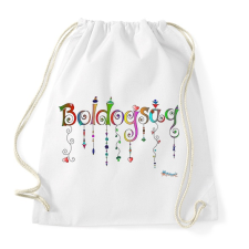PRINTFASHION Boldogság - Sportzsák, Tornazsák - Fehér tornazsák