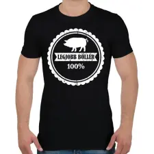 PRINTFASHION Böllérek gyöngye - Férfi póló - Fekete férfi póló