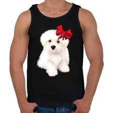 PRINTFASHION Bolognese - Férfi atléta - Fekete atléta, trikó