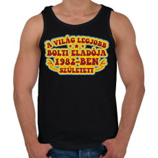 PRINTFASHION Bolti eladó - Évszámmal - Férfi atléta - Fekete