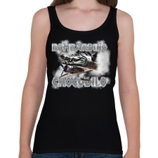 PRINTFASHION Bombardino Crocodilo - Női atléta - Fekete női trikó