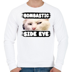 PRINTFASHION bombastic side eye - Férfi pulóver - Fehér