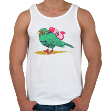 PRINTFASHION Bombázó - Férfi atléta - Fehér atléta, trikó