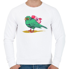 PRINTFASHION Bombázó - Férfi pulóver - Fehér férfi pulóver, kardigán