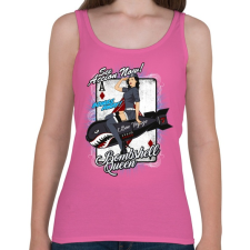 PRINTFASHION Bombázó királynő - Női atléta - Rózsaszín női trikó