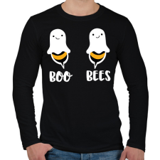 PRINTFASHION Boo Bees - Férfi hosszú ujjú póló - Fekete férfi póló