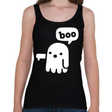 PRINTFASHION Boo szellem - Női atléta - Fekete női trikó