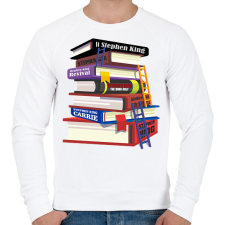 PRINTFASHION books - Férfi pulóver - Fehér férfi pulóver, kardigán