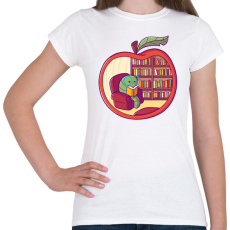 PRINTFASHION Bookworm - Női póló - Fehér